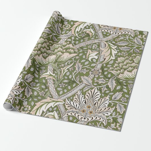 William Morris Windrush bloemen klassieker Cadeaupapier (Uitgerold)