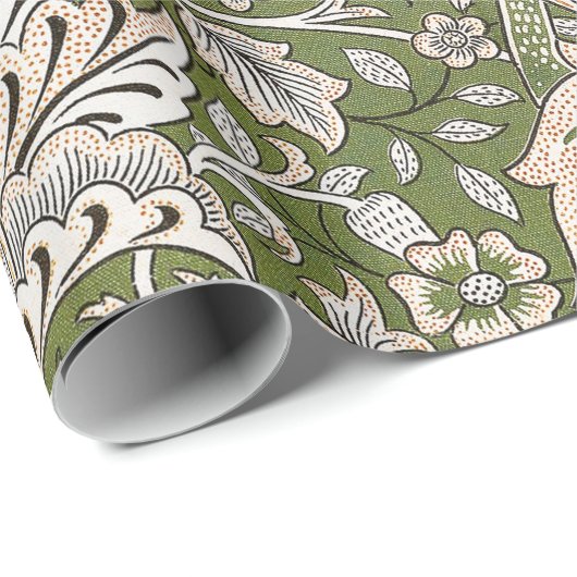 William Morris Windrush bloemen klassieker Cadeaupapier (Rol Hoek)