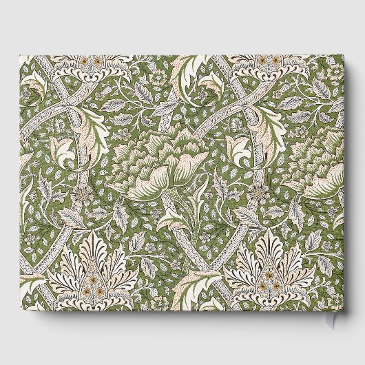 William Morris Windrush bloemen klassieker Gastenboek (Achterkant)