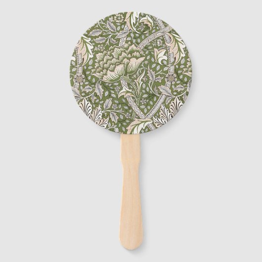 William Morris Windrush bloemen klassieker Handwaaier (Achterkant)