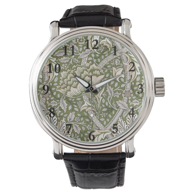 William Morris Windrush bloemen klassieker Horloge (Voorkant)