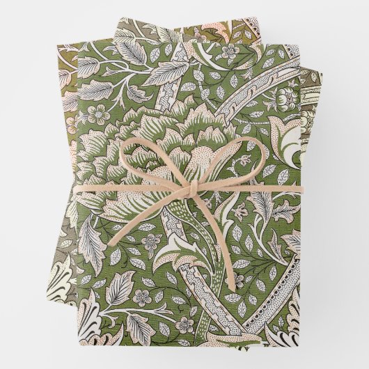 William Morris Windrush bloemen klassieker Inpakpapier Vel (In situ)
