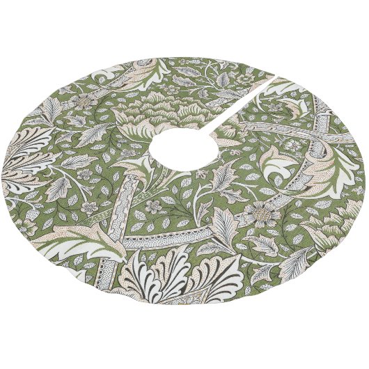 William Morris Windrush bloemen klassieker Kerstboom Rok (Gekanteld)