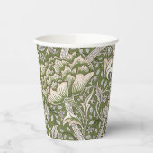 William Morris Windrush bloemen klassieker Papieren Bekers (Links)