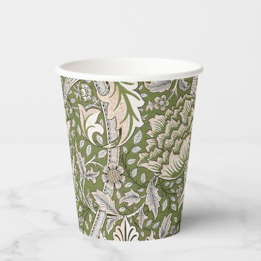 William Morris Windrush bloemen klassieker Papieren Bekers (Voorkant)