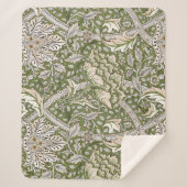 William Morris Windrush bloemen klassieker Sherpa Deken (Voorkant)
