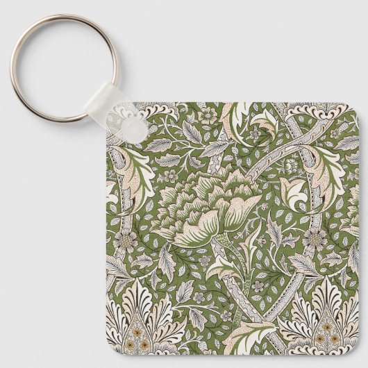 William Morris Windrush bloemen klassieker Sleutelhanger (Voorkant)