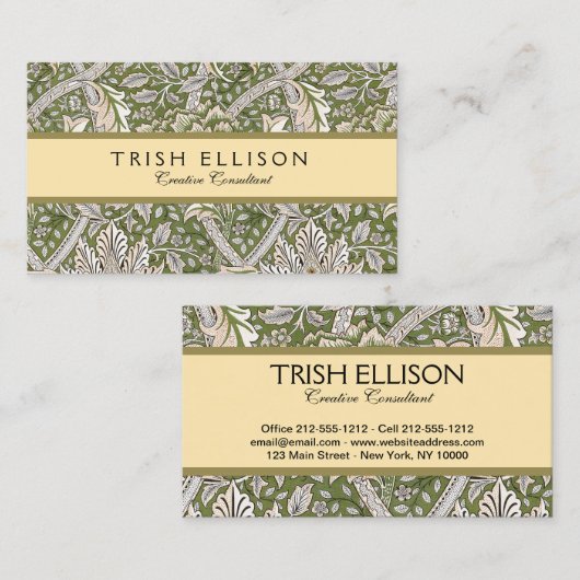 William Morris Windrush bloemen klassieker Visitekaartje (Voorkant / Achterkant)