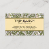 William Morris Windrush bloemen klassieker Visitekaartje (Achterkant)