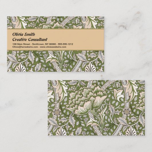 William Morris Windrush bloemen klassieker Visitekaartje (Voorkant / Achterkant)