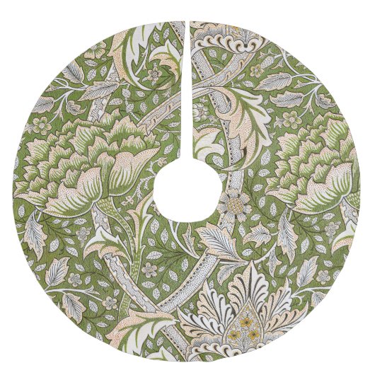 William Morris Windrush Bloemmotief Klassiek Kerstboom Rok (Voorkant)