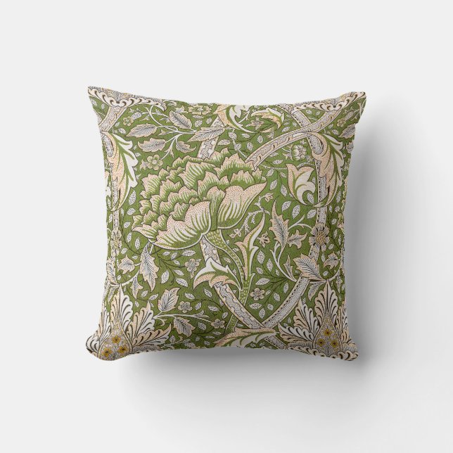 William Morris Windrush Bloemmotief Klassiek Kussen (Voorkant)