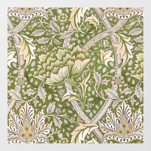 William Morris Windrush Bloemmotief Klassiek Raamsticker (Vel)