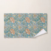 William Morris Windrush Bloempatroon Blauw Bad Handdoek (Handdoek)