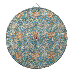 William Morris Windrush Bloempatroon Blauw Dartbord