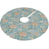William Morris Windrush Bloempatroon Blauw Kerstboom Rok (Gekanteld)