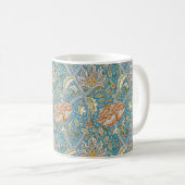William Morris Windrush Bloempatroon Blauw Koffiemok (Voorkant rechts)