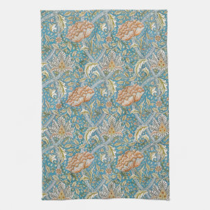 William Morris Windrush Bloempatroon Blauw Theedoek