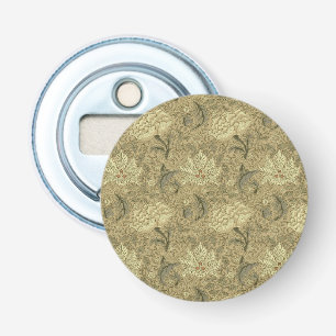 William Morris Windrush Bloempatroon: Vintage Button Flesopener