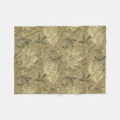 William Morris Windrush Bloempatroon: Vintage Fleece Deken (Voorkant (Horizontaal))