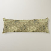 William Morris Windrush Bloempatroon: Vintage Lichaamskussen (Voorkant)