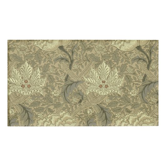William Morris Windrush Bloempatroon: Vintage Naambadge (Voorkant)