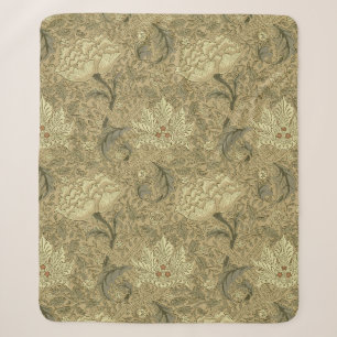 William Morris Windrush Bloempatroon: Vintage Sherpa Deken