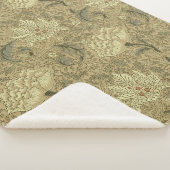 William Morris Windrush Bloempatroon: Vintage Sherpa Deken (3/4)