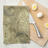 William Morris Windrush Bloempatroon: Vintage Theedoek (Quarter Fold)