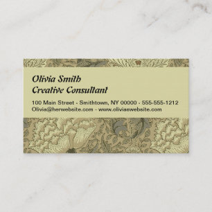 William Morris Windrush Bloempatroon: Vintage Visitekaartje