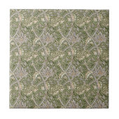 William * Morris Windrush Botantical Taupe Green | Tegeltje (Voorkant)