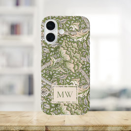 William Morris Windrush Custom Monogram iPhone 16 Hoesje