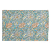 William Morris Windrush Floral Pattern Blue Kussensloop (Achterkant)