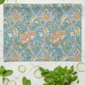 William Morris Windrush Floral Pattern Blue Theedoek (Gevouwen)