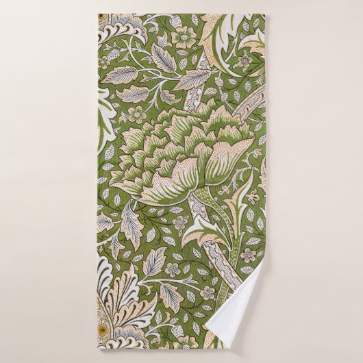William Morris Windrush Floral Pattern Classic Bad Handdoek (Badhanddoek)