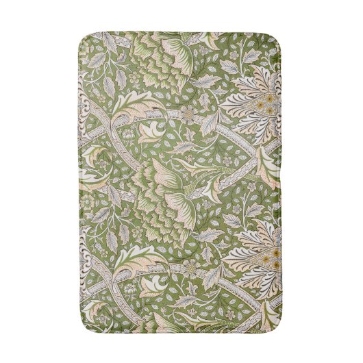 William Morris Windrush Floral Pattern Classic Badmat (Voorkant Verticaal)