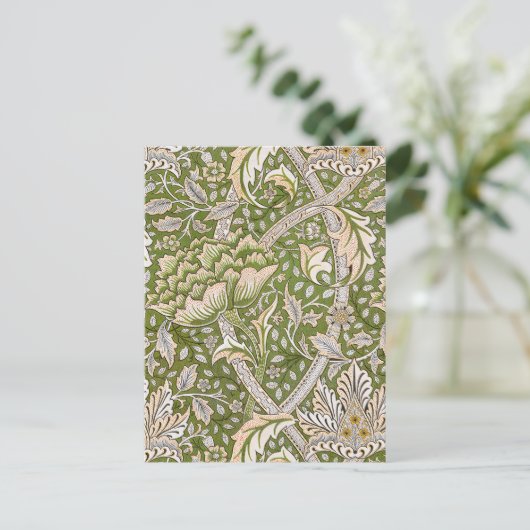 William Morris Windrush Floral Pattern Classic Briefkaart (Staand voorkant)
