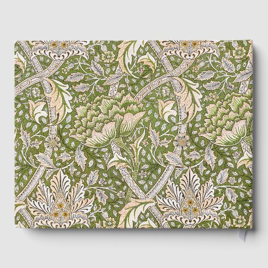 William Morris Windrush Floral Pattern Classic Gastenboek (Achterkant)