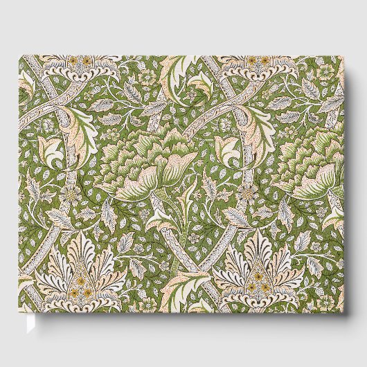 William Morris Windrush Floral Pattern Classic Gastenboek (Voorkant)