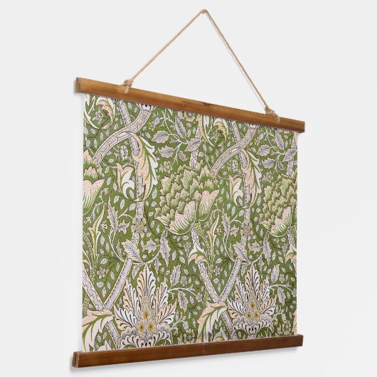 William Morris Windrush Floral Pattern Classic Hangend Wandkleed (Gebogen)