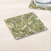 William Morris Windrush Floral Pattern Classic Kartonnen Onderzetters (Schuin)