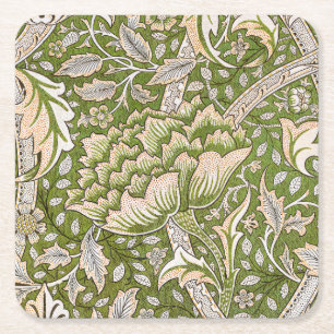 William Morris Windrush Floral Pattern Classic Kartonnen Onderzetters