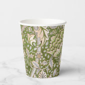 William Morris Windrush Floral Pattern Classic Papieren Bekers (Achterkant)