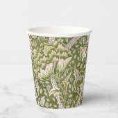 William Morris Windrush Floral Pattern Classic Papieren Bekers (Rechts)