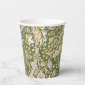 William Morris Windrush Floral Pattern Classic Papieren Bekers (Voorkant)