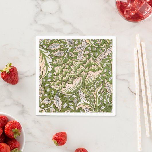 William Morris Windrush Floral Pattern Classic Servet (Insitu)