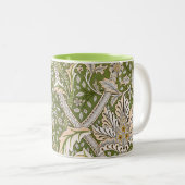 William Morris Windrush Floral Pattern Classic Tweekleurige Koffiemok (Voorkant rechts)