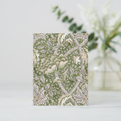 : William Morris Windrush Groen Patroon: Vintage Briefkaart (Staand voorkant)