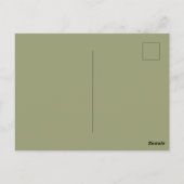 : William Morris Windrush Groen Patroon: Vintage Briefkaart (Achterkant)