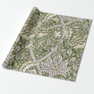 : William Morris Windrush Groen Patroon: Vintage Cadeaupapier